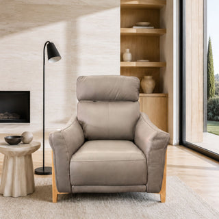 Tivoli Recliner Chair with Power Recliner & Power Headrest - Urban Sofa - Rangers Charcoal Leather