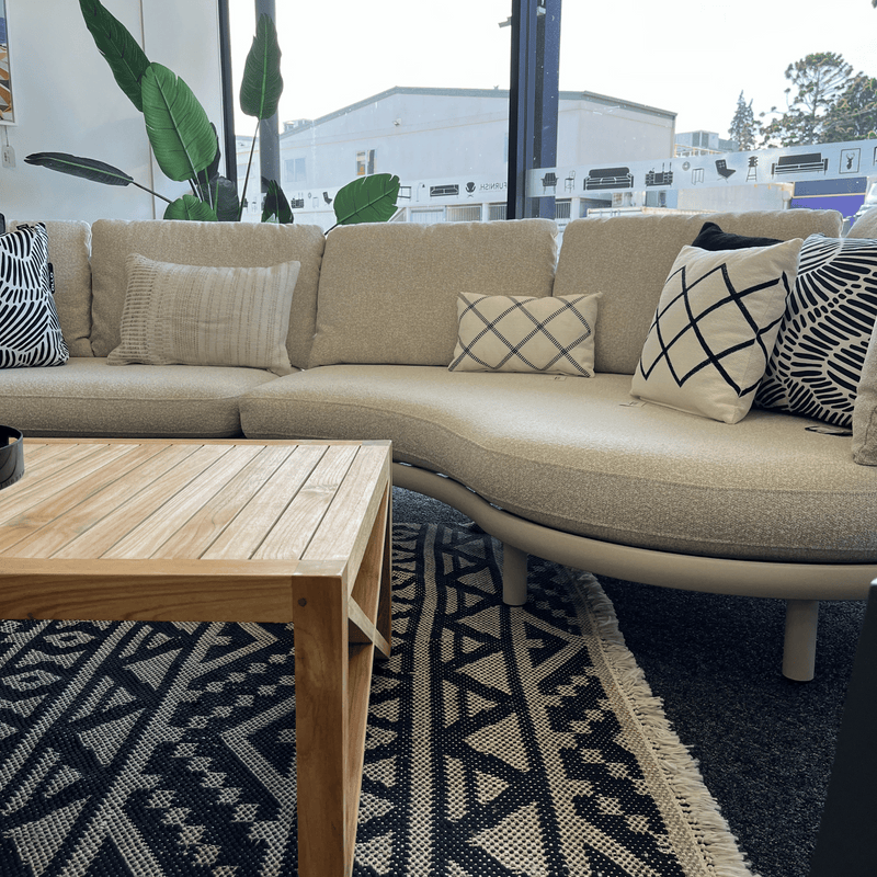 Eclipse Mocha Outdoor Curved Sofa