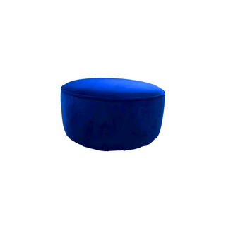 Cloud Round Ottoman - dia. 70cm - Urban Sofa - Royal Blue Velvet
