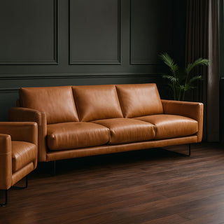 Gatsby 3.5 Seater Sofa - Urban Sofa - Ranch Tan Full Grain Leather