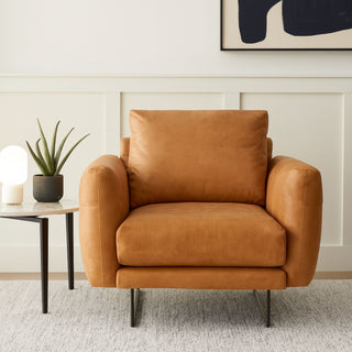 Gatsby Occasional Chair - Urban Sofa - Ranch Tan Full Grain Leather
