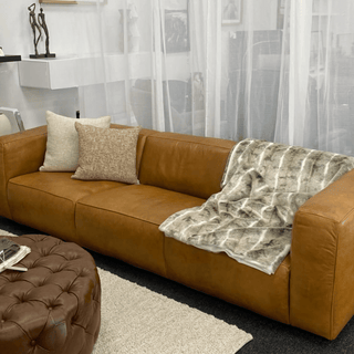 Soho 3-Str Sofa in Antique Tan Leather