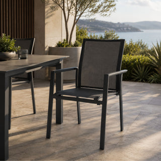 Como Outdoor Dining Chair - Charcoal