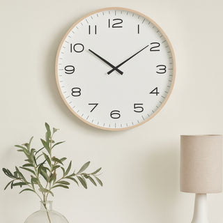 Cody Wall Clock 51cm - Whitewash