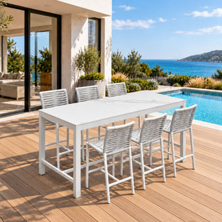 Bremen Outdoor Bar Table - White
