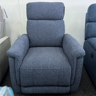 Salerno Recliner in Believe Navy Fabric