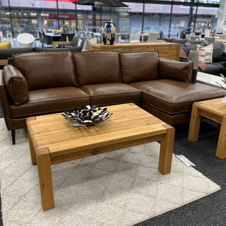 Lawson 2.5Str + CNR Ext Chaise - Kings Road Tan Leather