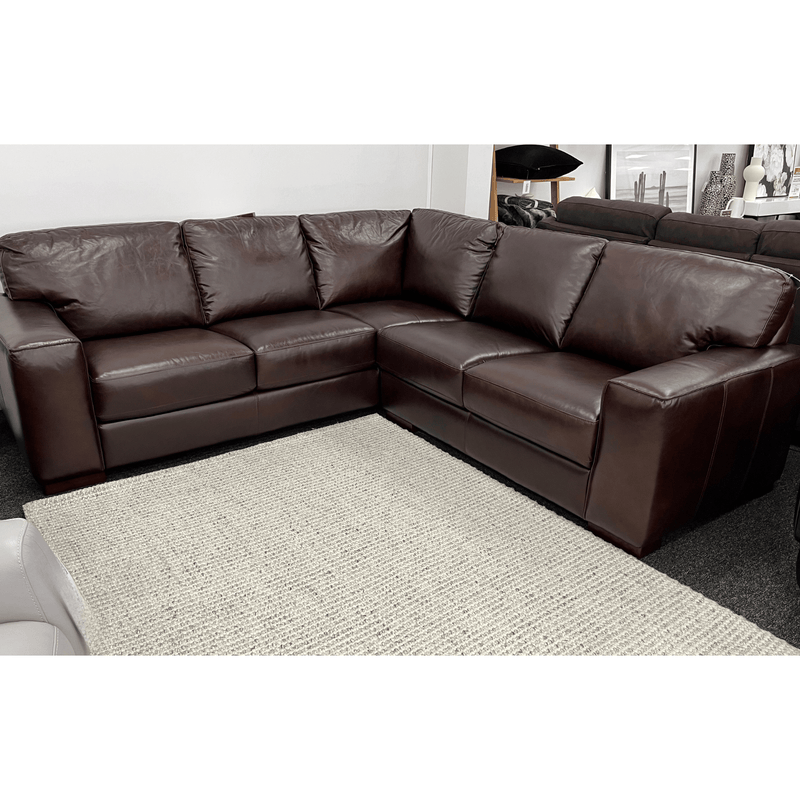 Winchester Leather Lounge - Dark Brown Leather