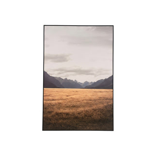 Wall Art - Alpine Valleys - Canvas w Black Frame - 800x1200mm