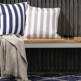 Outdoor Cushion - Branch Stripe - Taupe
