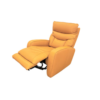 Yellow recliner chair on a white background Rocker & Swivel