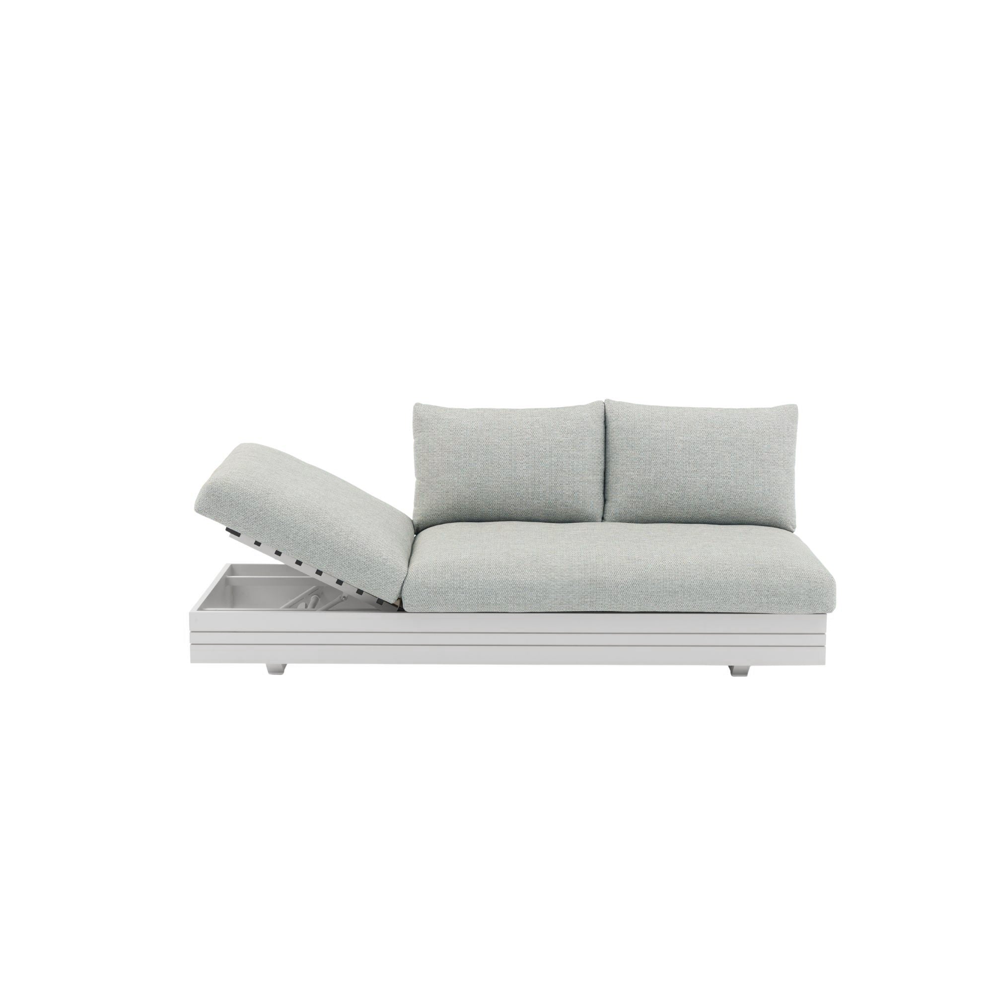 Waiheke Outdoor 3str - 2x Sun Lounger - White