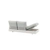 Waiheke Outdoor 3str - 2x Sun Lounger - White