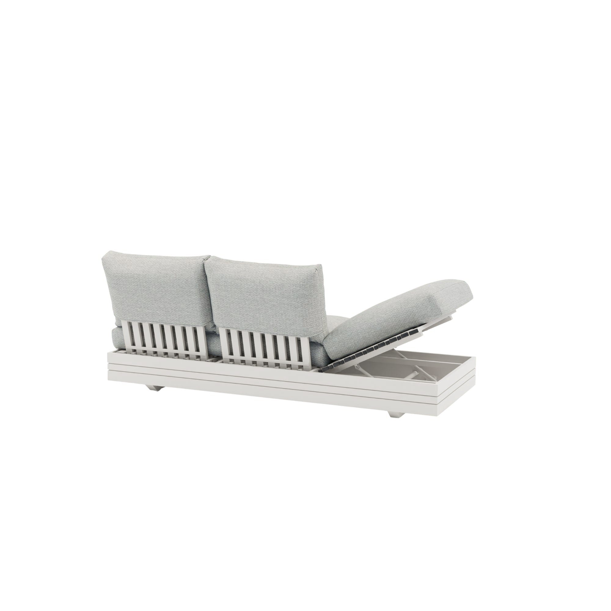 Waiheke Outdoor 3str - 2x Sun Lounger - White