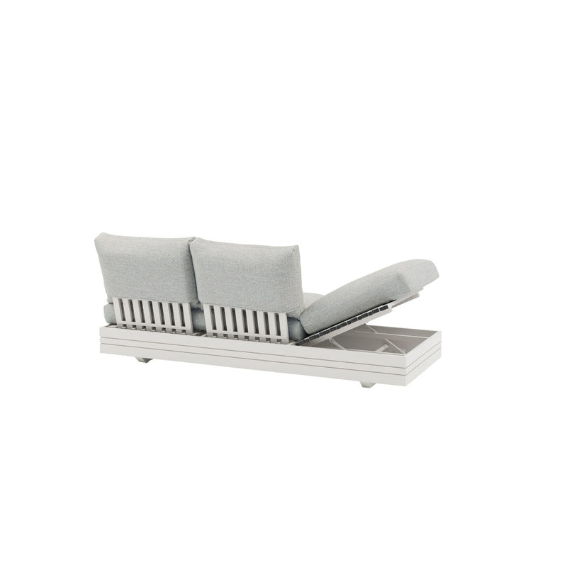 Waiheke Outdoor 3str - 2x Sun Lounger - White