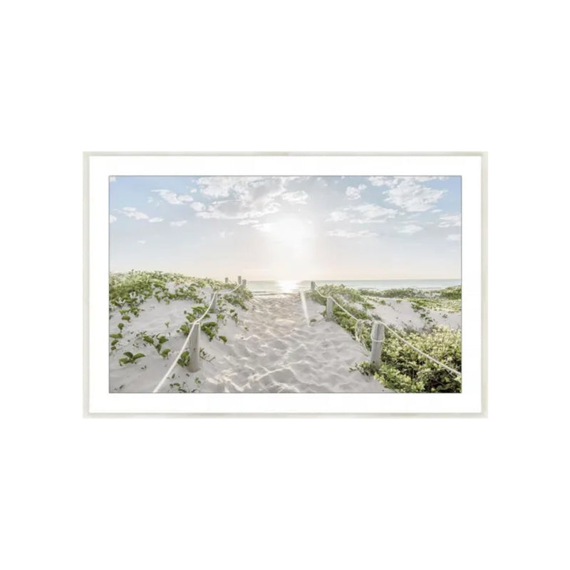 Wall Art - Beach Dunes - White Frame