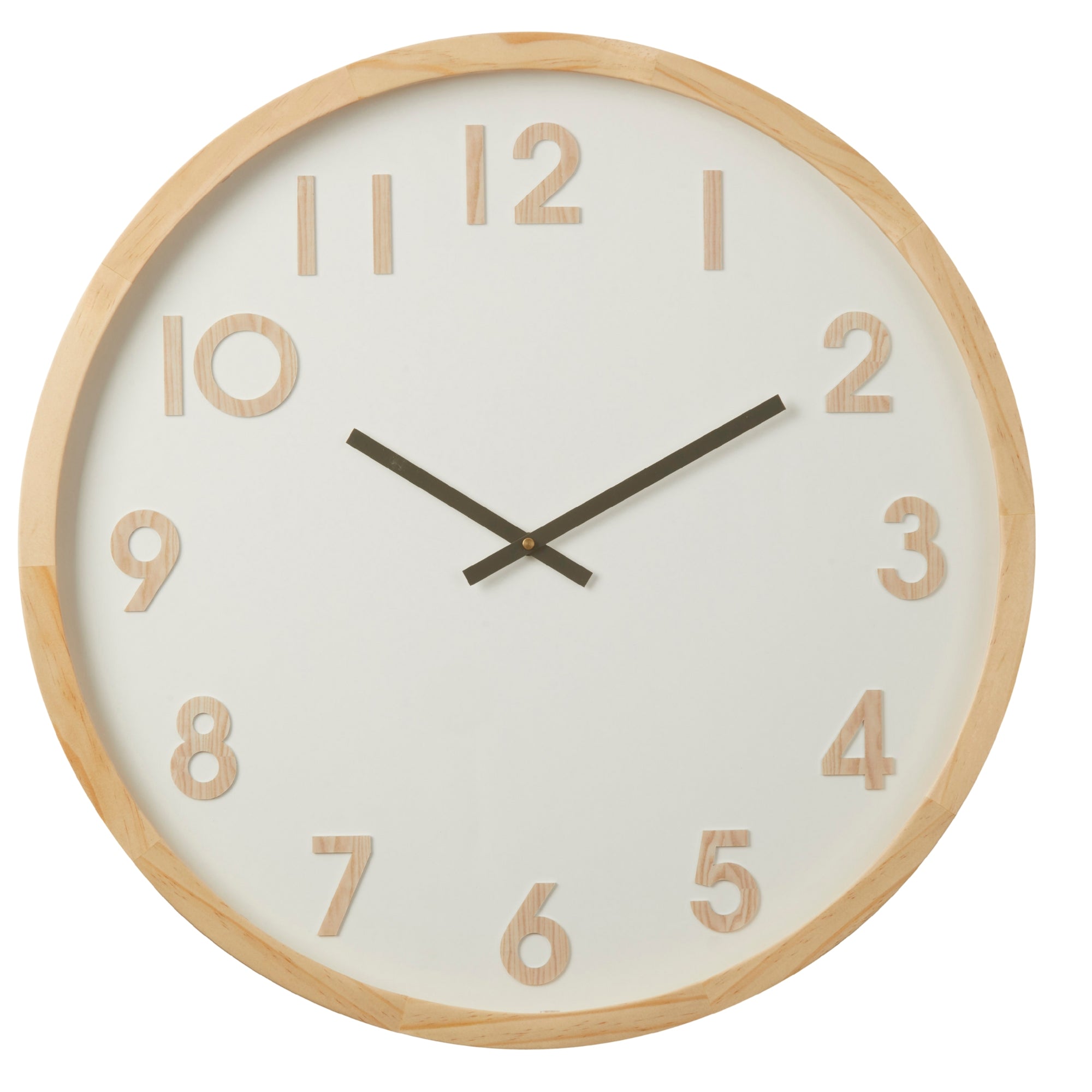 Natural Coloured Wall Clock 61cm