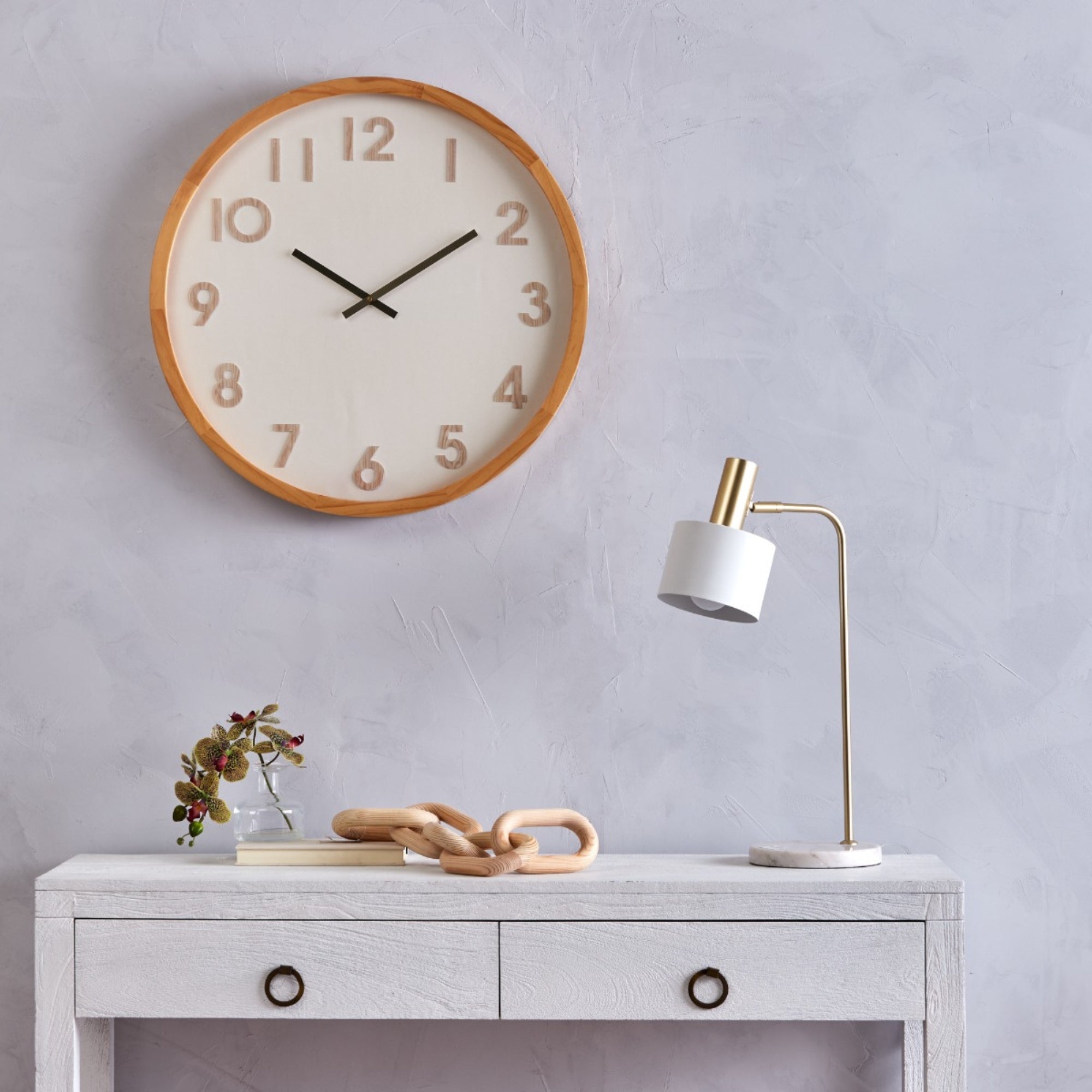 Wall Clock against a wall