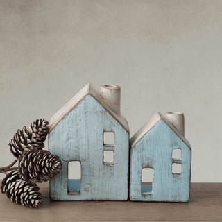 Weathered Townhouse - Bluewash Large