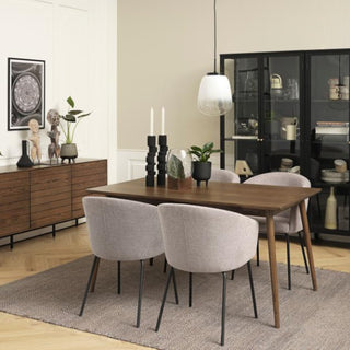 Westin Dining Chair in Light Grey fabric