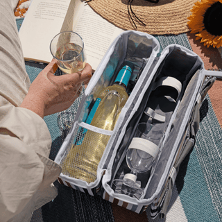 Wine Picnic bag Striped