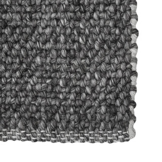 Close-up of a textured gray fabric sample