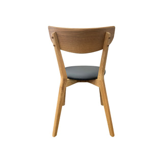 Pisa Chair Oak / Black PU Seat Dining Chair