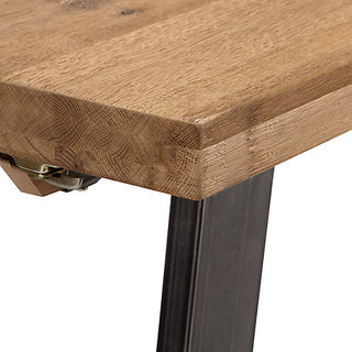 Calia Extendable Dining Table 240cm - Oak & Iron - Furnish