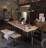 Calia Extendable Dining Table 240cm - Oak & IronCalia Extendable Dining Table 240cm - Oak & Iron - Furnish