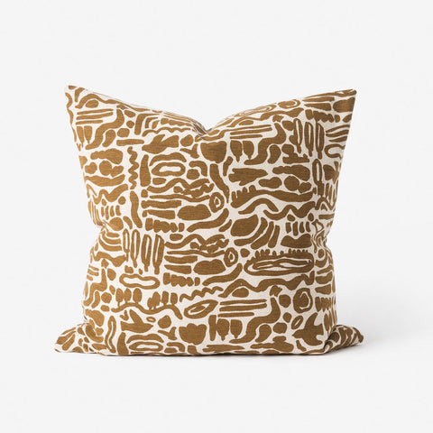 Citta Design - Nomad Cushion With Feather Fill - Artichoke/Natural