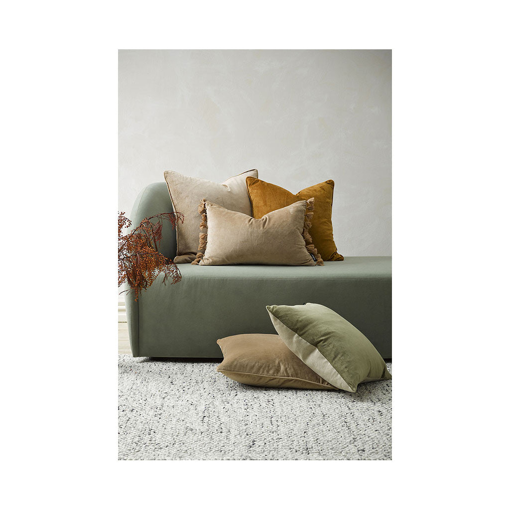 Cushion - Montpellier Double Sided Velvet With Feather Inner - Nougat
