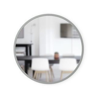 Hub Wall Mirror - 94cm Diameter - Grey