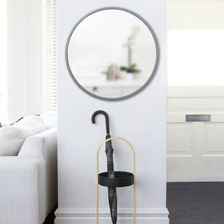 Hub Wall Mirror - 94cm Diameter - Grey