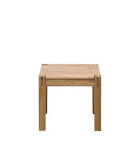 Modena Oak Lamp Table with Drawer - 57x49cm