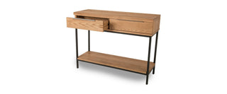 Calia Oak 2 Drawer Hallway Table