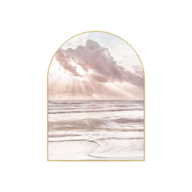 Dawn Print Wall Art with Gold Arch Frame