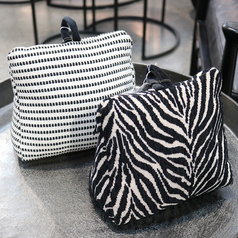 Animal print Black & White Doorstop