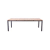 Barcelona Large Outdoor Dining Table - Aluminium Frame & Teak Top