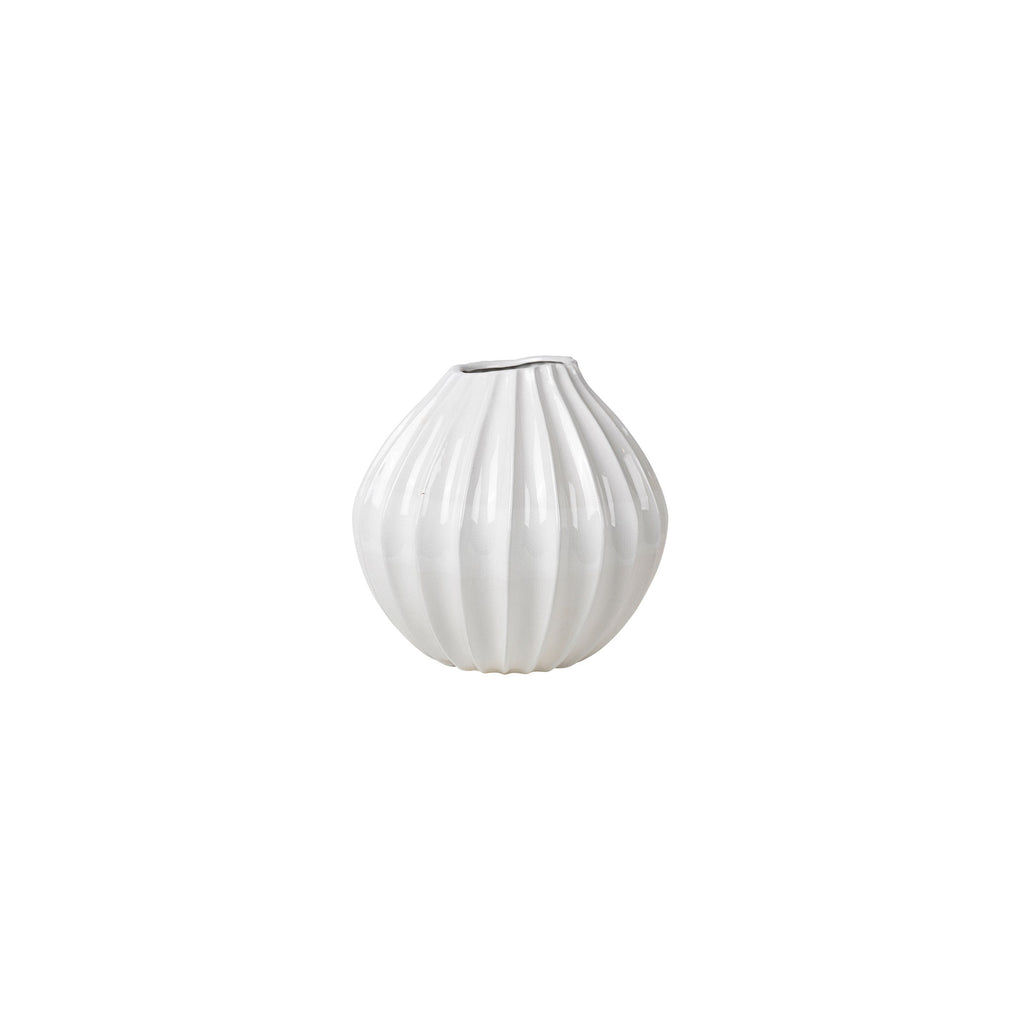 Broste Wide Vase - White - Extra Large