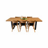 Calia Dining Table Combo with 6 Pisa Oak chairs