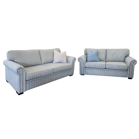 Stevo 3.5+2.5 Seater - NZ Made - Eastwood Dove Fabric