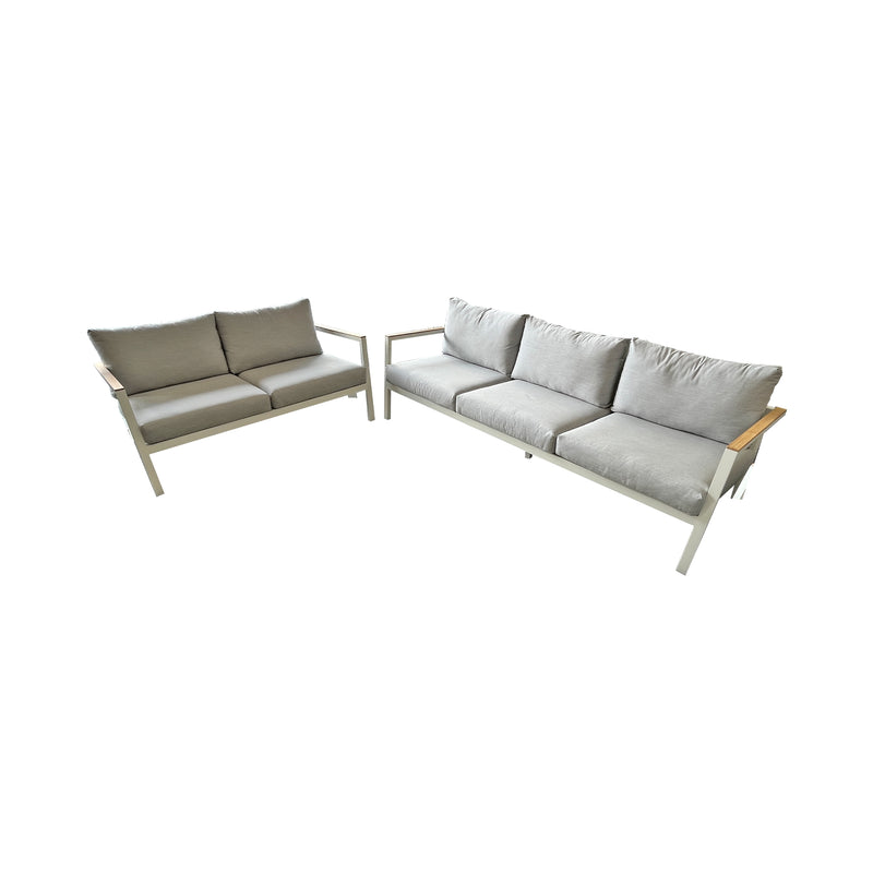 Copenhagen Outdoor Lounge 3+2-Seater White