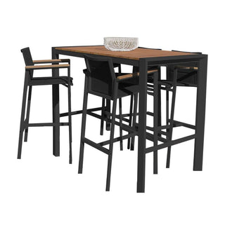 Copenhagen Outdoor Bar 5pce Set - Charcoal