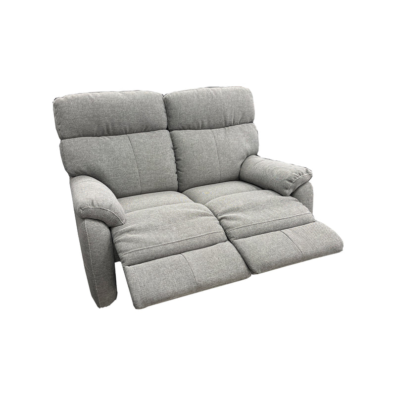 Cortez 2-Seater Manual Recliner Sofa - Urban Sofa - Salt & Pepper Fabric