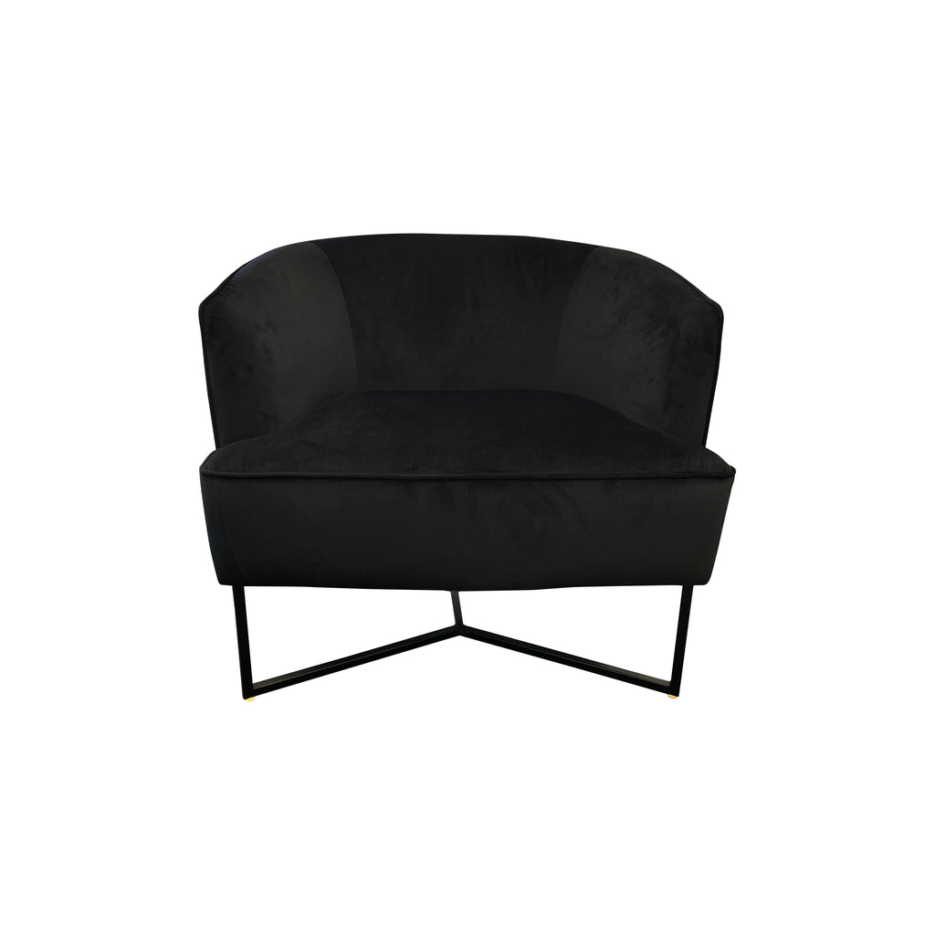 Crighton Occasional Chair - Black Velvet