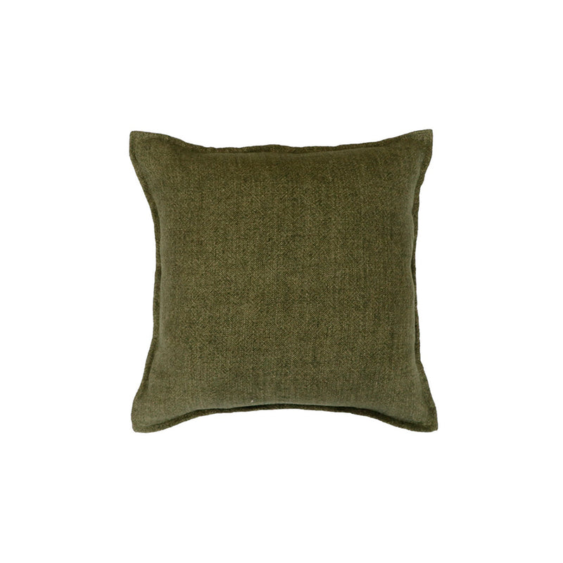 Cushion - Flaxmill With Feather Inner - Winter Moss
