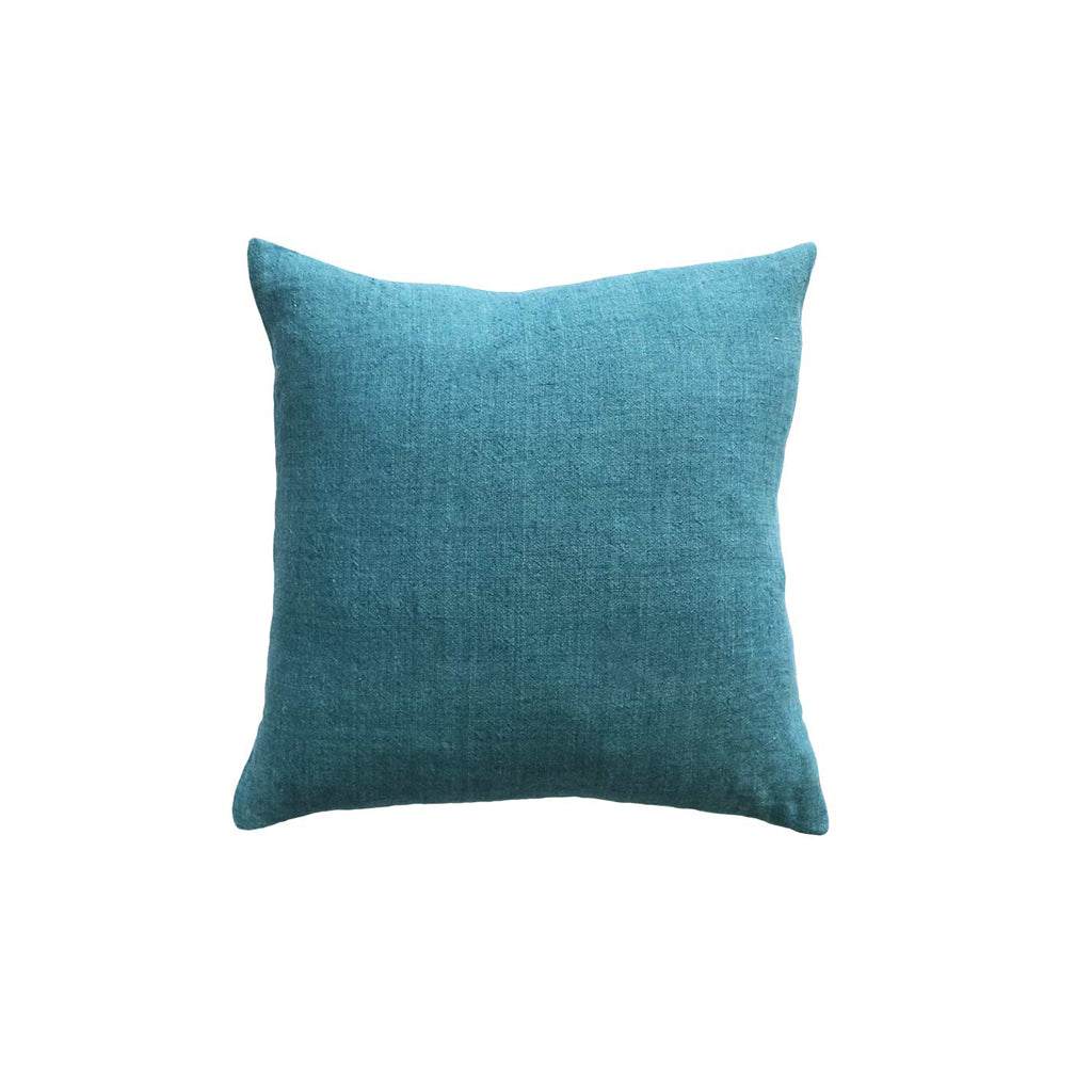 Cushion - Indira 100% Linen With Feather Inner - Baltic Sea
