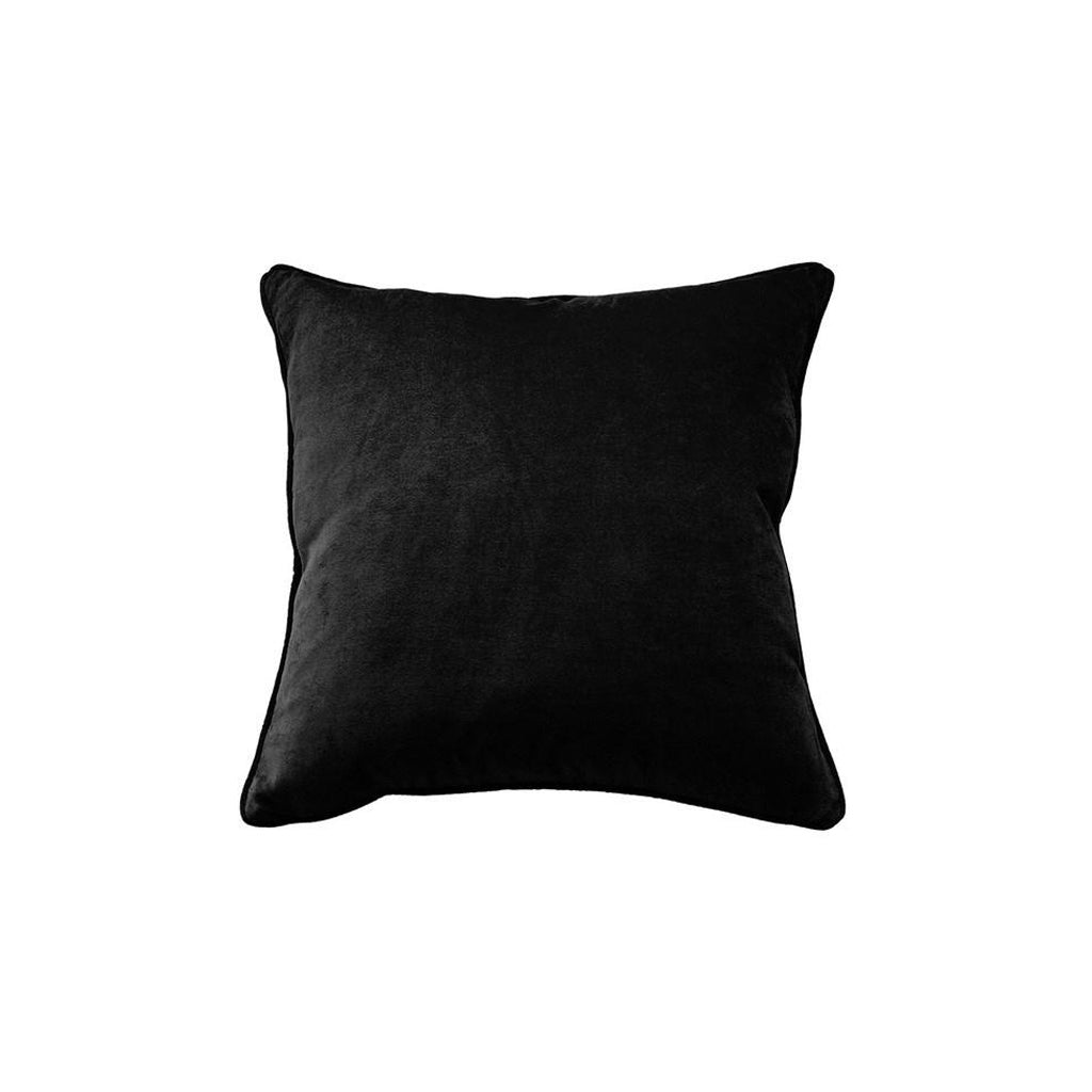 Cushion - Montpellier Double Sided Velvet With Feather Inner - Black