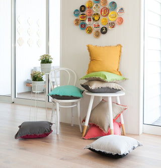 Cushion - Monterey - Burnt Orange/Fawn