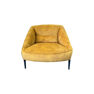 Elon Occasional Chair in Gold Velvet - Retro 70's